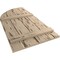 Ekena Millwork Pecky Cypress 4 Board Joined Board-n-Batten w/Quarter Round Arch Top Faux Wood Shutters, 22"W x 48"H SHUBJQ22X48PCPR - alternate 5